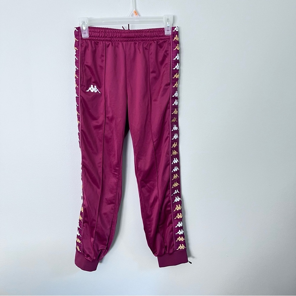 Kids Kappa-Banda Rastoriazz Track Pants Burgundy size 12 years